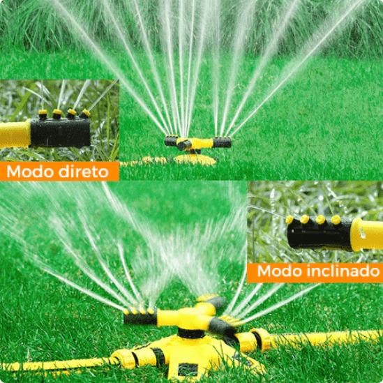 Mega Loja dos Produtos Aspersor Irrigacão Para Horta Econômico Sprinkler 360°