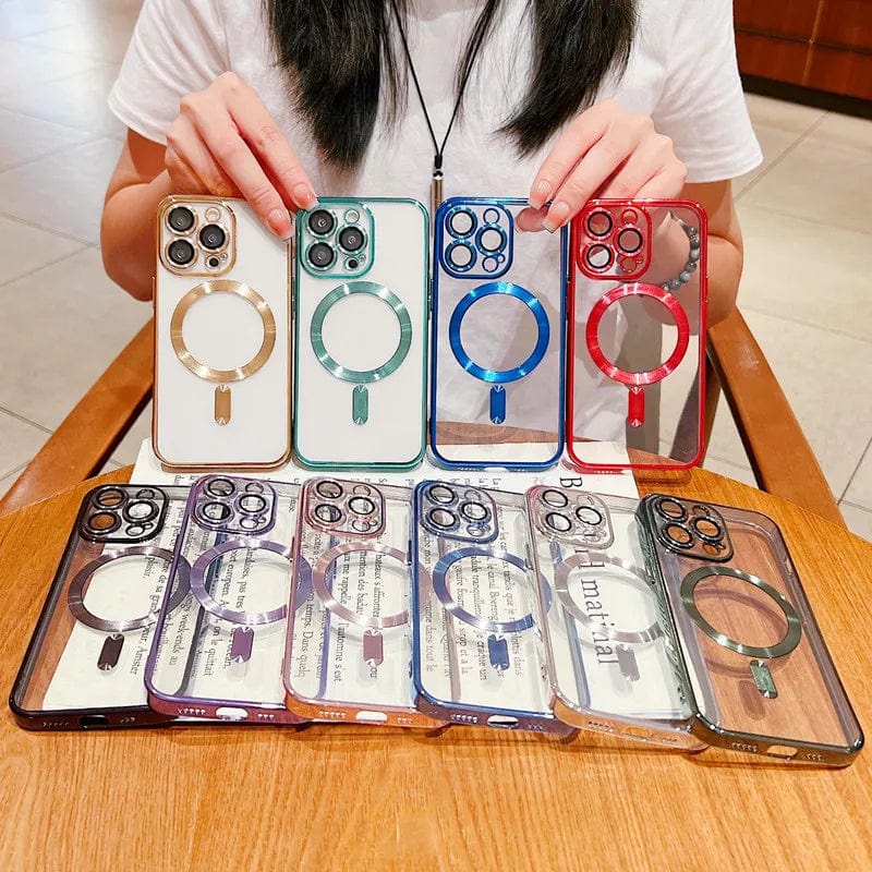 Mega Loja dos Produtos Capa para iPhone 15 Magsafe com Proteção da Câmera