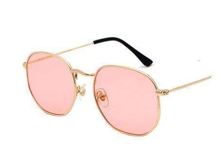 Mega Loja dos Produtos Acessórios e Joias Gold clear pink Óculos Moda Verão 2020