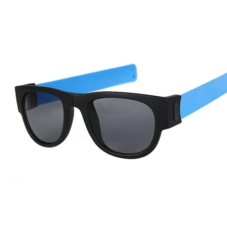 Mega Loja dos Produtos Acessórios e Joias Preto e e Azul Óculos de Sol Dobrável - Fit Glasses
