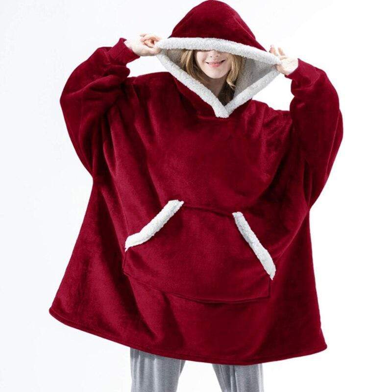 Mega Loja dos Produtos Acessórios e Joias Vermelho Moletom / Cobertor de Inverno Unissex
