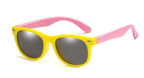 Mega Loja dos Produtos Amarelo/Azul Óculos de Sol Infantil Maleável Lentes Polarizadas
