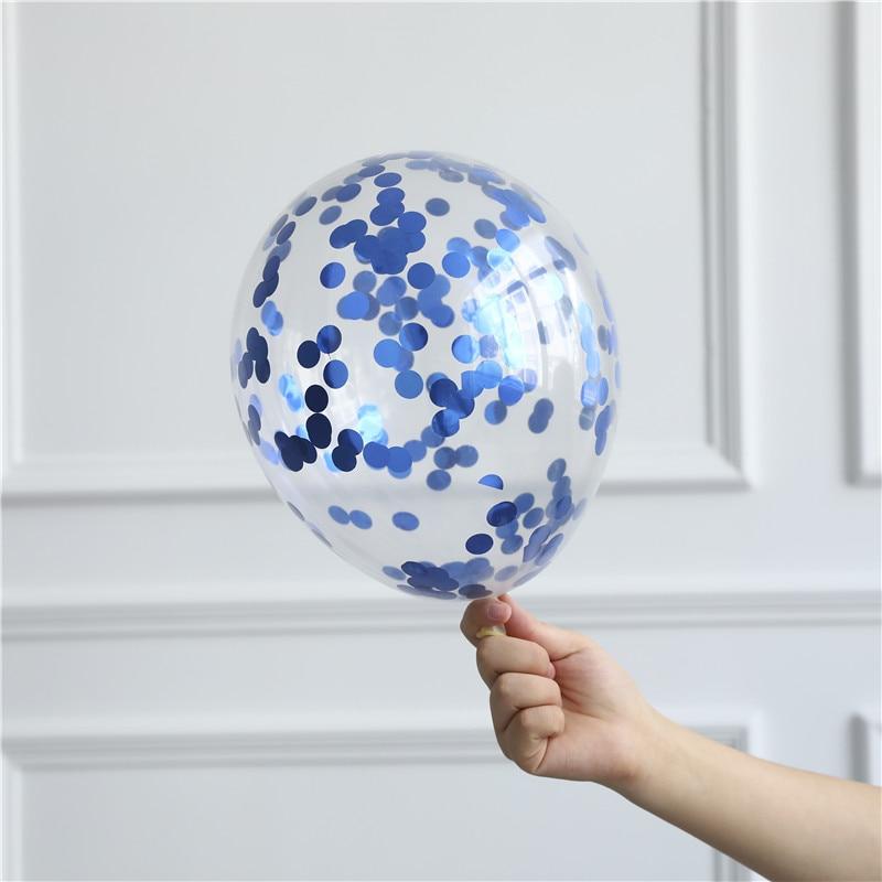 Mega Loja dos Produtos Azul / 10 Balões de Festa com Confetes 10 Unidades