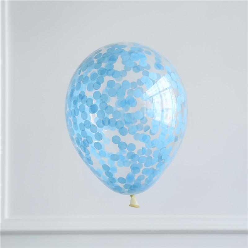 Mega Loja dos Produtos Azul Claro / 10 Balões de Festa com Confetes 10 Unidades