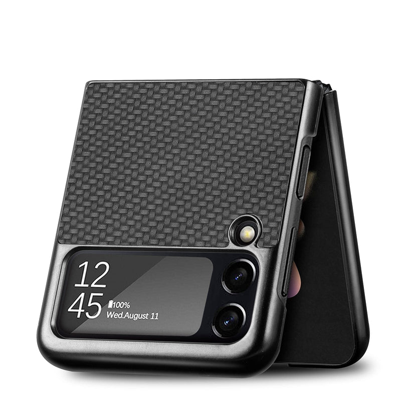 Mega Loja dos Produtos Capa para Samsung Z Flip 4 Fibra de Carbono