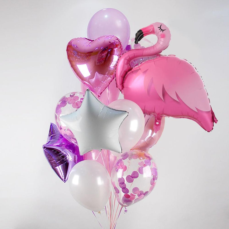 Mega Loja dos Produtos Casa Kit Balões Decorativos para Festa - Flamingo