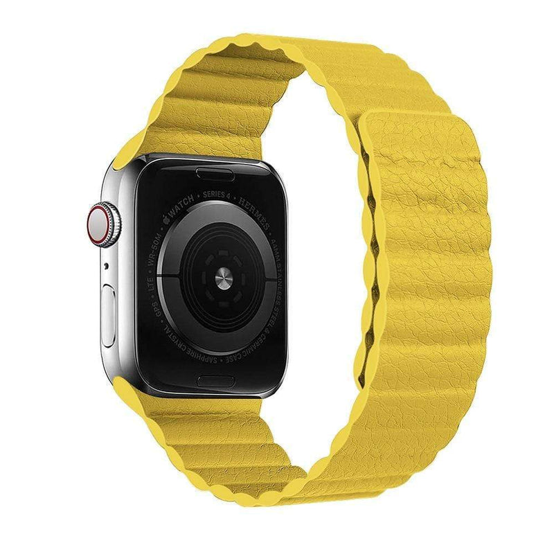 Mega Loja dos Produtos China / Amarelo / 42mm ou 44mm Pulseira para Apple Watch Magnética