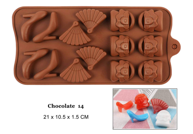 Mega Loja dos Produtos Chocolate 14 Molde de Silicone para Chocolate