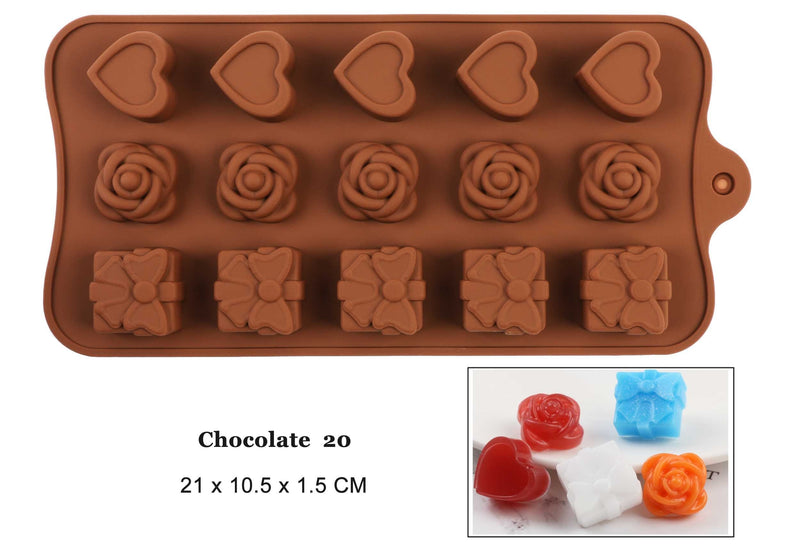 Mega Loja dos Produtos Chocolate 20 Molde de Silicone para Chocolate