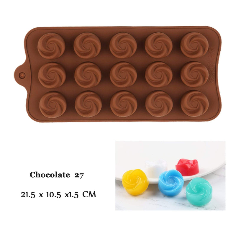 Mega Loja dos Produtos Chocolate 27 Molde de Silicone para Chocolate