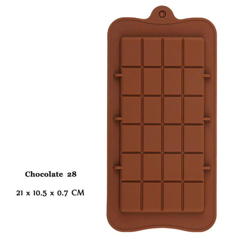 Mega Loja dos Produtos Chocolate 28 Molde de Silicone para Chocolate