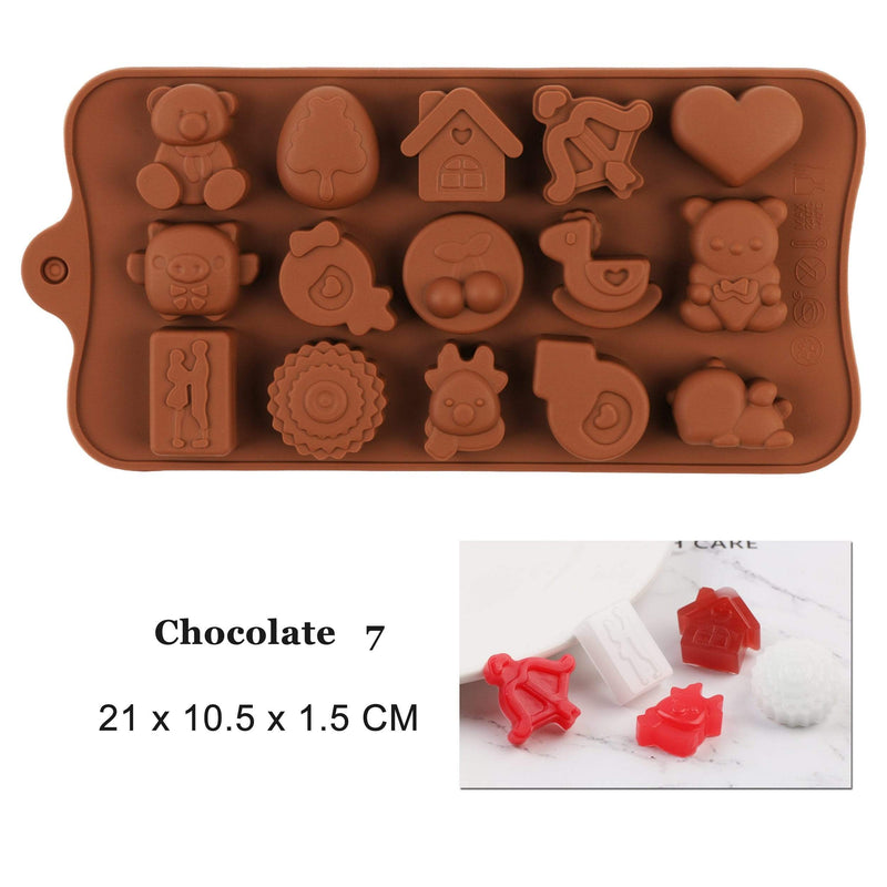 Mega Loja dos Produtos Chocolate 7 Molde de Silicone para Chocolate