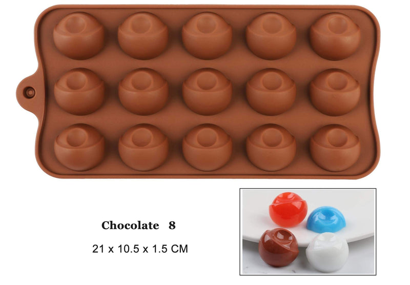 Mega Loja dos Produtos Chocolate 8 Molde de Silicone para Chocolate