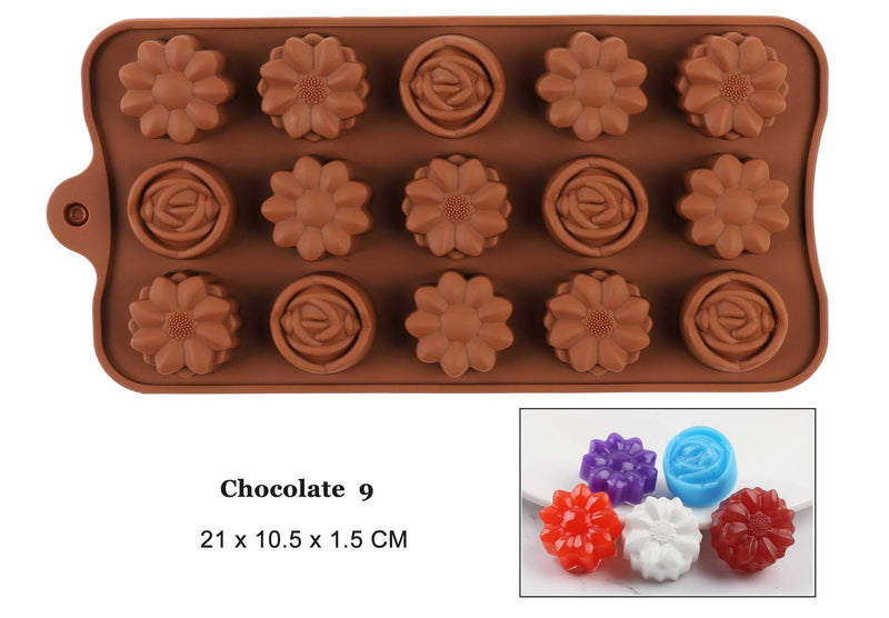 Mega Loja dos Produtos Chocolate 9 Molde de Silicone para Chocolate