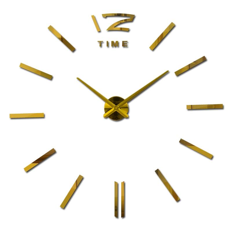 Mega Loja dos Produtos Dourado / 37 Polegadas Relógio de Parede em 3D de Acrílico