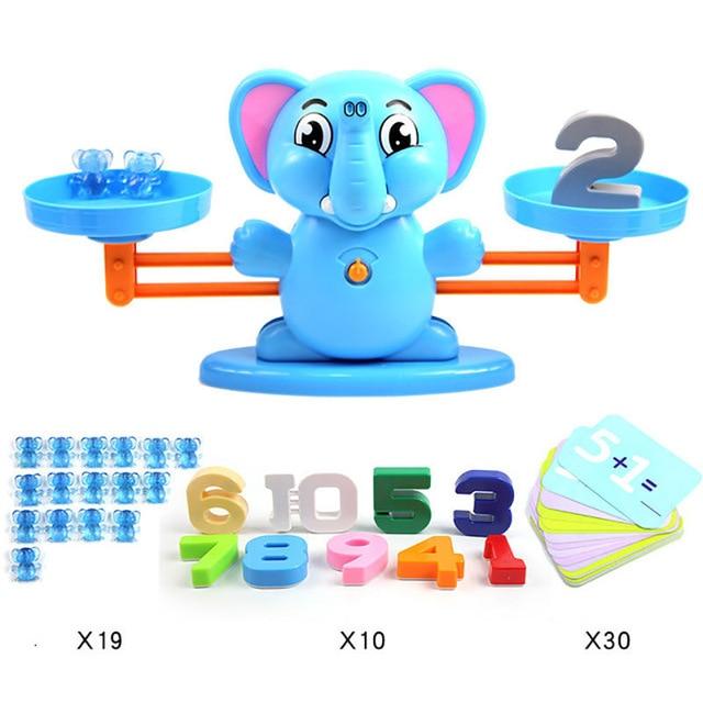 Mega Loja dos Produtos Elefante Brinquedo Educativo - Balança Equilibrista para ensinar Matemática