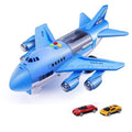 Mega Loja dos Produtos Infantil Azul +  2 Carrinhos Avião de Brinquedo Porta Carros