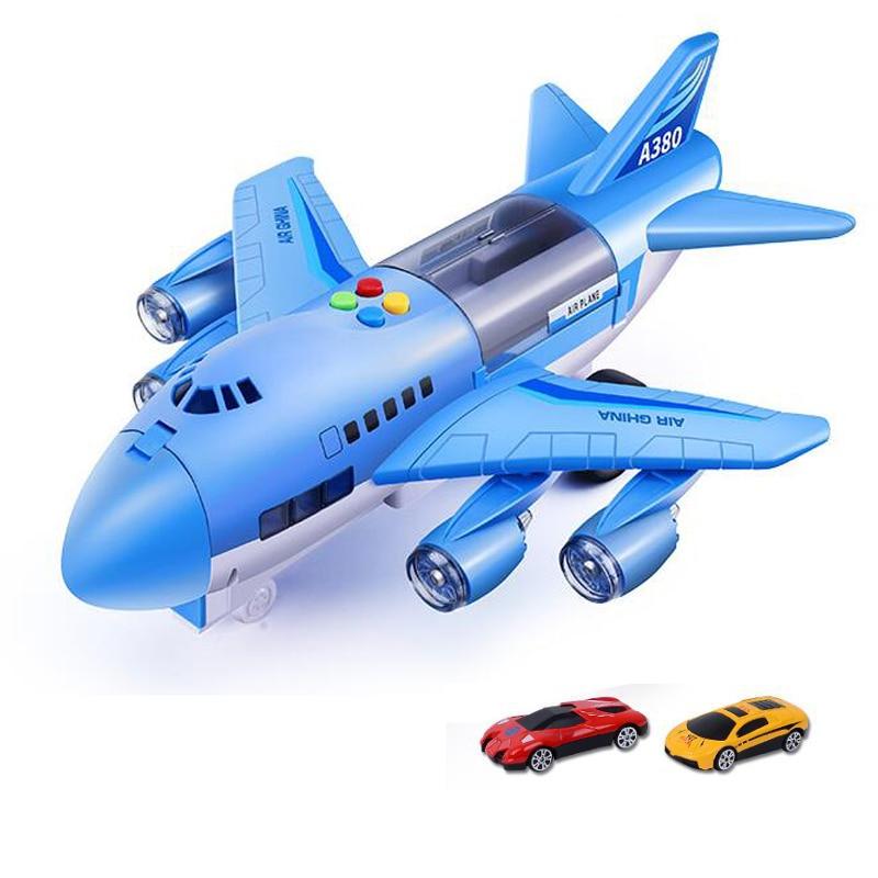 Mega Loja dos Produtos Infantil Azul +  2 Carrinhos Avião de Brinquedo Porta Carros