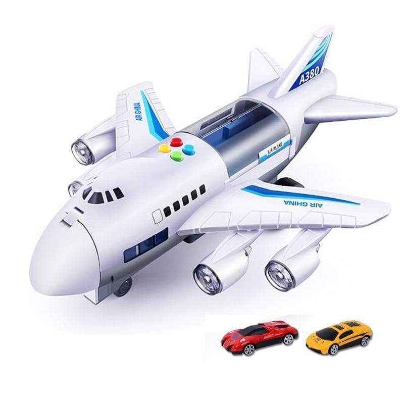 Mega Loja dos Produtos Infantil Branco + 2 Carrinhos Avião de Brinquedo Porta Carros