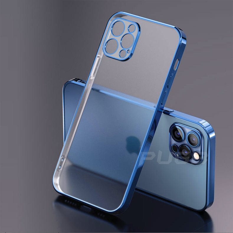 Mega Loja dos Produtos iPhone 11 / Azul Capa para iPhone de Silicone Transparente com Bordas