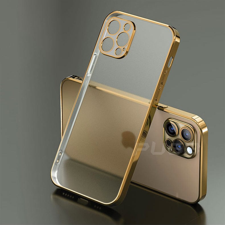 Mega Loja dos Produtos iPhone 11 / Dourado Capa para iPhone de Silicone Transparente com Bordas