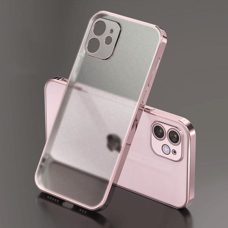 Mega Loja dos Produtos iPhone 11 / Rosa Capa para iPhone de Silicone Transparente com Bordas