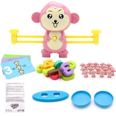 Mega Loja dos Produtos Macaco Rosa Brinquedo Educativo - Balança Equilibrista para ensinar Matemática