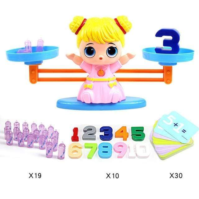 Mega Loja dos Produtos Menina Brinquedo Educativo - Balança Equilibrista para ensinar Matemática