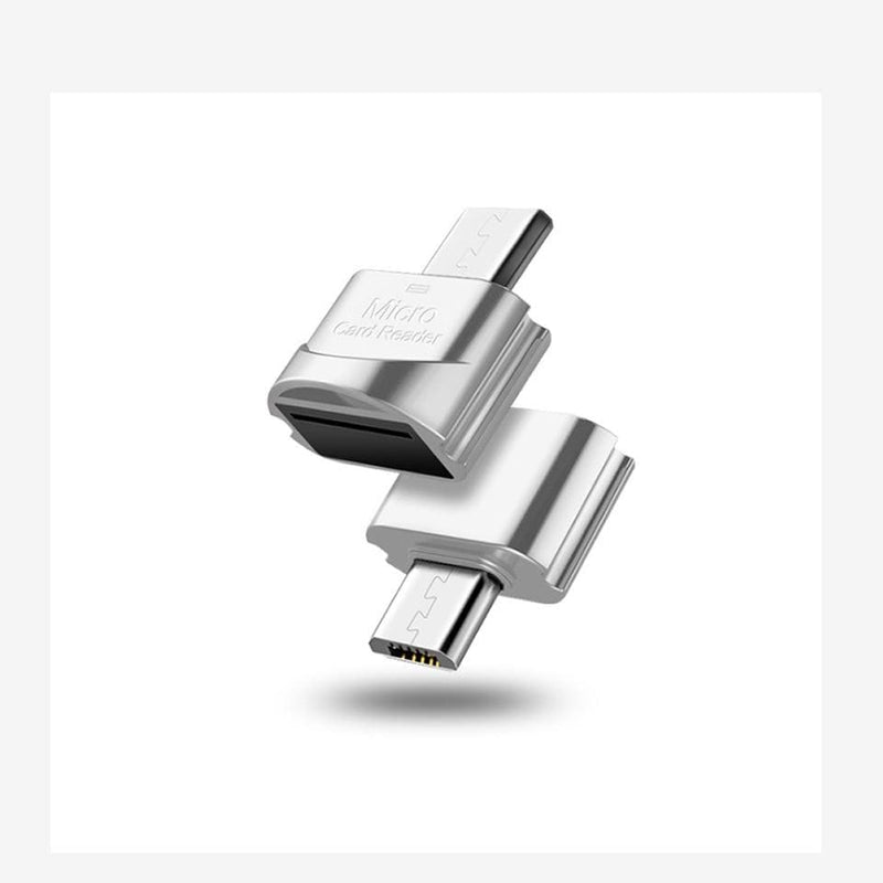 Mega Loja dos Produtos Micro USB Prata Leitor de Cartão de Memória USB 3 em 1