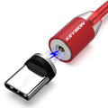 Mega Loja dos Produtos Para Tipo C vermelho / 1m Carregador magnético para iOS e Android