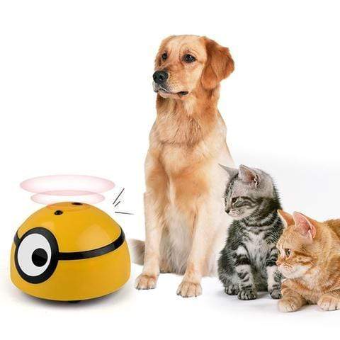 Mega Loja dos Produtos Pets Amarelo Brinquedo Fujão Interativo para Cães e Gatos