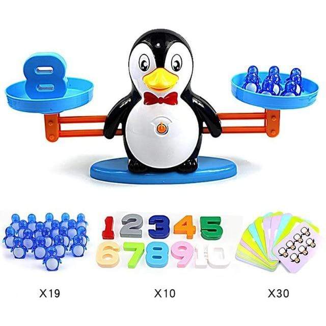 Mega Loja dos Produtos Pinguim Brinquedo Educativo - Balança Equilibrista para ensinar Matemática