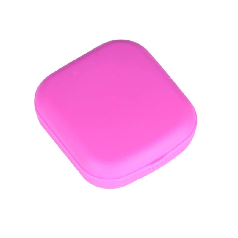 Mega Loja dos Produtos Rosa Mini Estojo para Lentes de Contato com Espelho