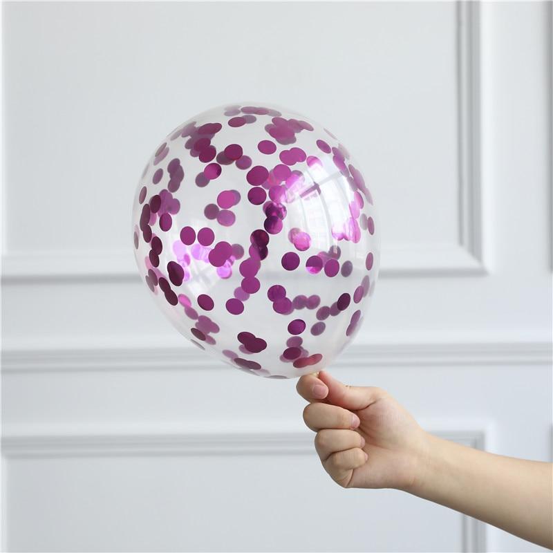 Mega Loja dos Produtos Rose Vermelho / 10 Balões de Festa com Confetes 10 Unidades