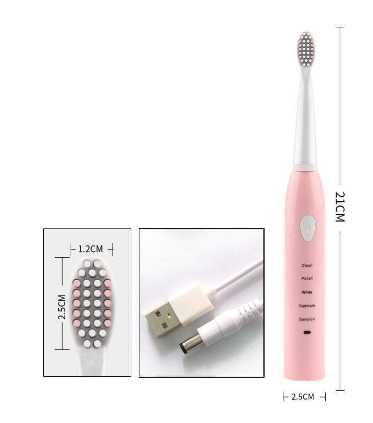 Mega Loja dos Produtos Saúde e Beleza Escova de Dentes Elétrica com Carregamento USB