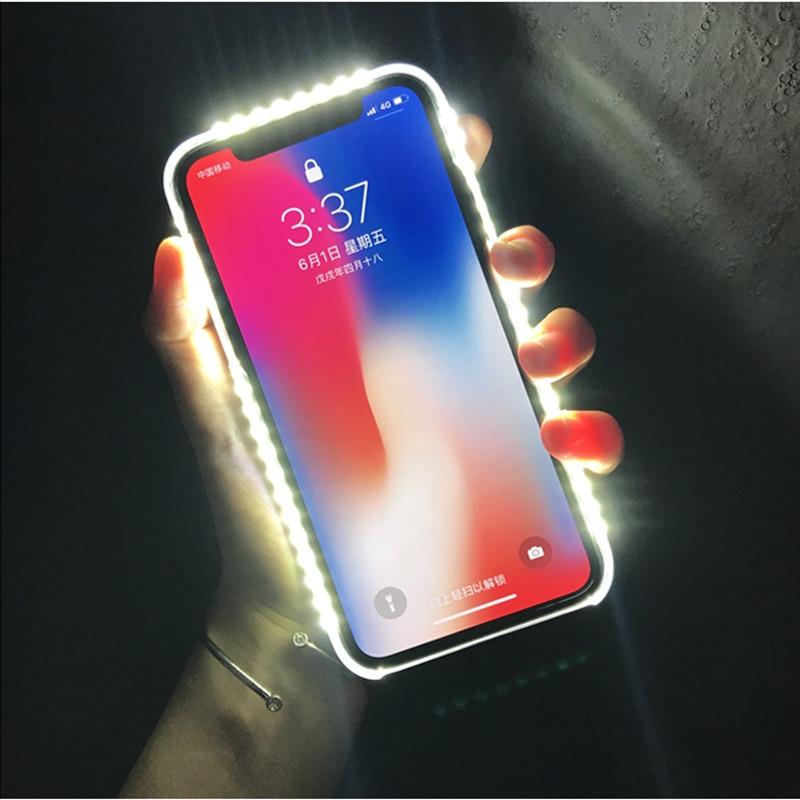 Mega Loja dos Produtos Tecnologia Capinha para iPhone com LED para Selfies