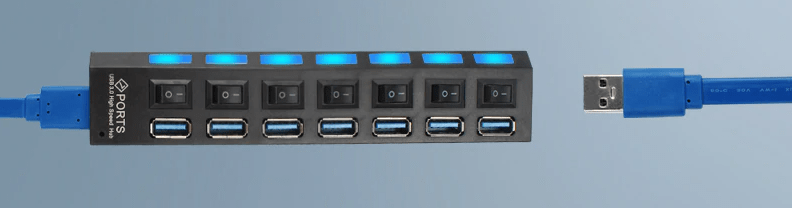 Mega Loja dos Produtos Tecnologia Hub USB 3.0 com 7 Portas
