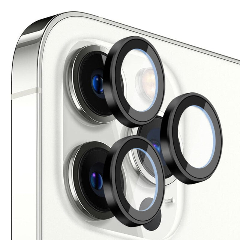 Mega Loja dos Produtos Tecnologia iPhone 12 Pro Max / Preto Protetor para Lente de Câmera Traseira iPhone