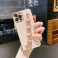 Mega Loja dos Produtos Tecnologia iPhone 7 / Rosa Capa para iPhone com Corrente de Coração