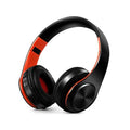 Mega Loja dos Produtos Tecnologia preto/laranja Headset Bluetooth Sem Fio Estéreo