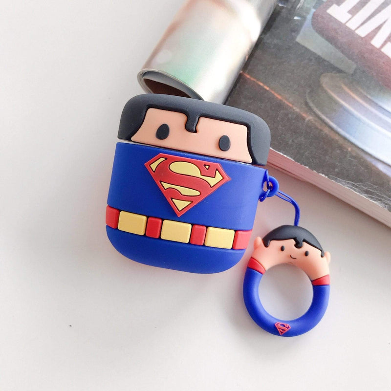 Mega Loja dos Produtos Tecnologia Superman Capa para Airpods 1 e 2 Super-Heróis
