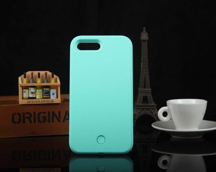 Mega Loja dos Produtos Tecnologia Verde / iPhone 7 8 Capinha para iPhone com LED para Selfies