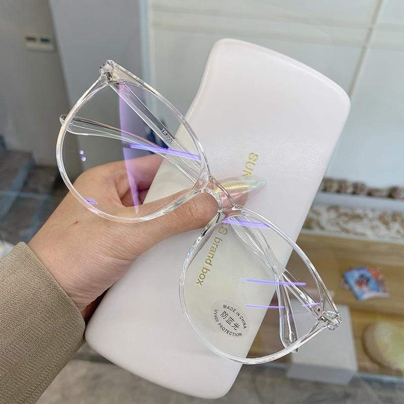 Mega Loja dos Produtos Transparente Óculos Incolor com Proteção Anti Luz Azul